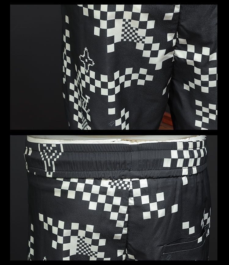 2025 Summer New Men's Casual Shorts, Fashionable Versatile, Beach Quick-Dry Straight Pants, Stylish And Unique Printed Trend - view 7
