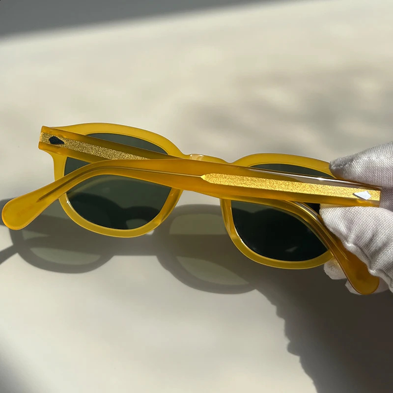 High Quality Acetate Sunglasses For Men And Women ner Lemtosh Yellow Frame Vintage Sun Glasses Gradient lense 260626 - view 5
