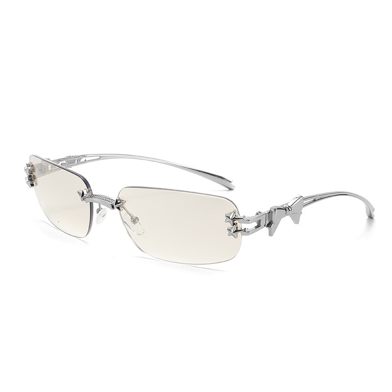 Korean-Style Jennie-Inspired Star-Shaped Frameless Sunglasses, Y2k Hot Girl Style, Fashionable And Trendy, High-End Street Style Sunglasses For Women - view 3