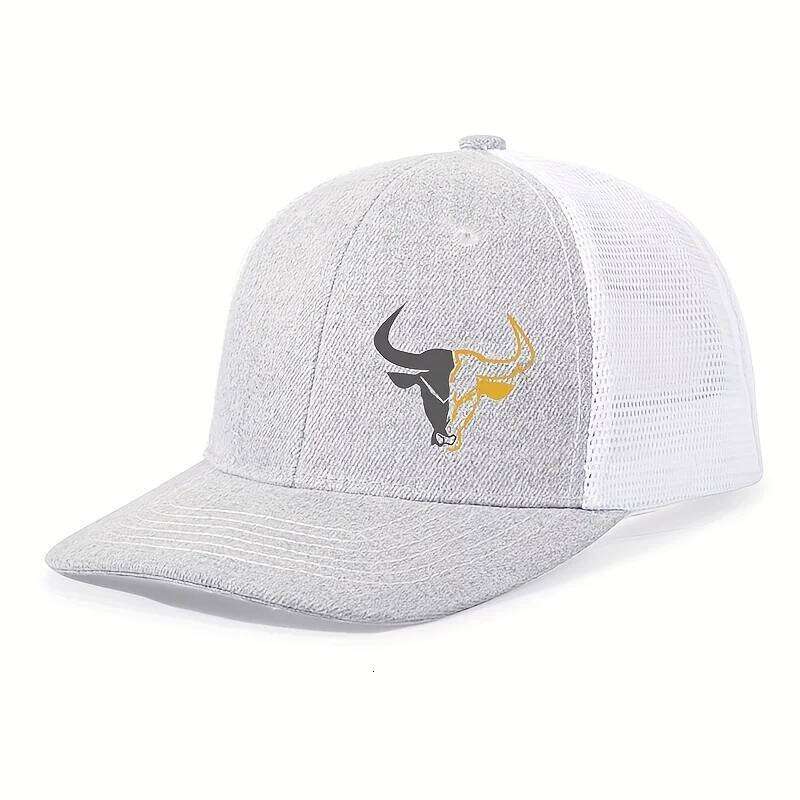 Bull Head Print Breathable Mesh Hats Summer Richardson Truck Driver Hat Men Women Outdoor Baseball Cap Fishing Peaked Caps W260626 - view 3