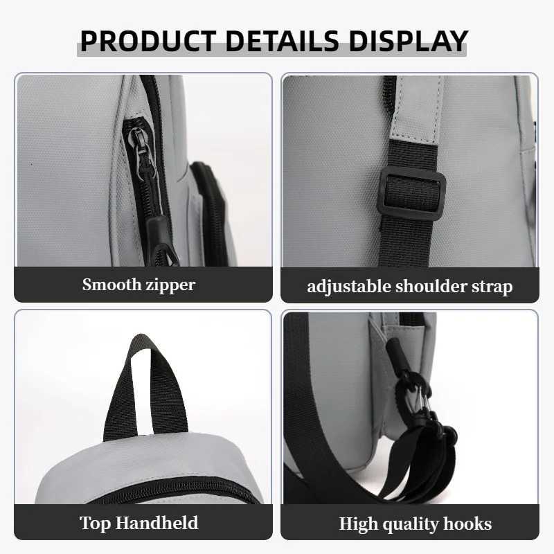 BackpackSports Multi Functional Oxford Mini Chest BagMens Shoulder BagSuitable for Daily CommutingOutdoor SportsTravelEtc M260626 - view 6