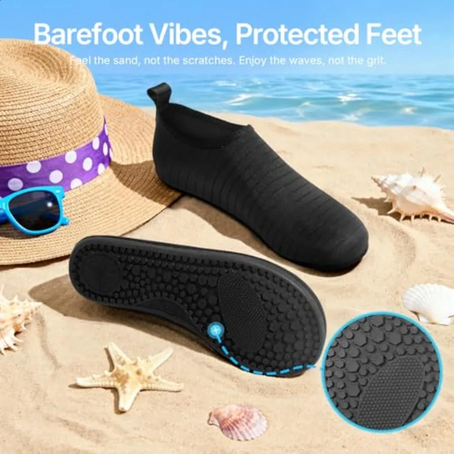Tanamo Water Shoes for Women Men Swim Pool Beach Camping Cruise Vacation QuickDry Aqua Socks Barefoot Yoga Travel Accessor 260626 - view 7