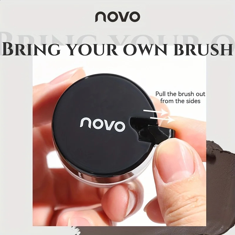 Portable Gel Eyeliner Black and Brown Water Proof Smudge Proof Eyeliner Cream Quick Drying Last for All Day Long Brow Eyeliner 260626 - view 5