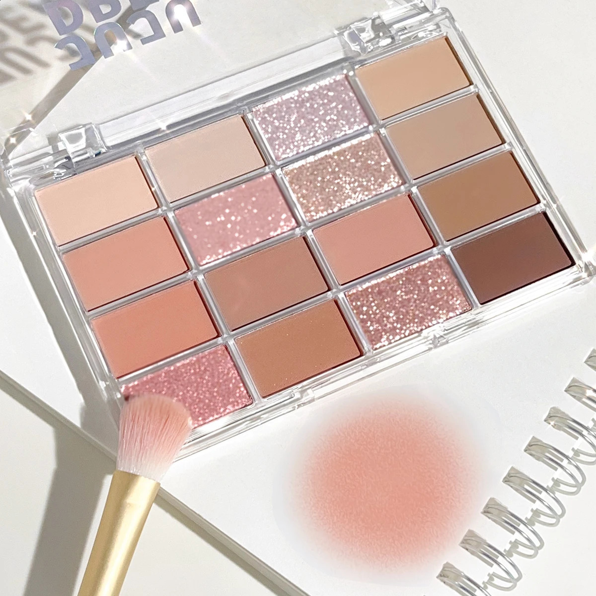Love the 16-color eye shadow plate pearlescent matte lying silkworm brighten the low-saturated earth color daily makeup 260626 - view 4