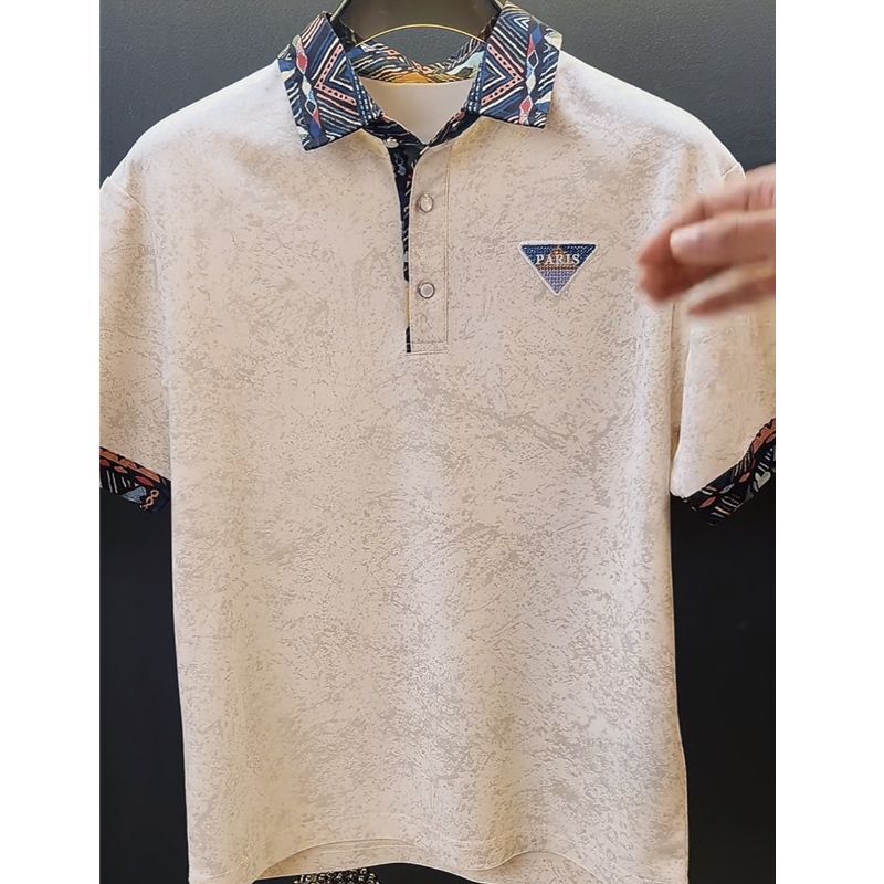 Summer High-End Luxury Casual Clothing Embroidered Fashion Men's New Old Money Style Short-Sleeve T-Shirt POLO Shirt Men Round-Neck Pullover - view 5