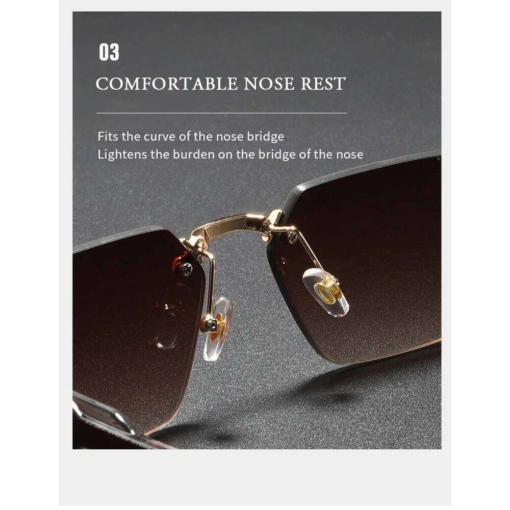 2025New Man Woman Sun Glasses High Quality Rimless Sunnies Fashion Versatile Outdoor Trend Eyewear Cycling Sports Shades 26Y0626 - view 6