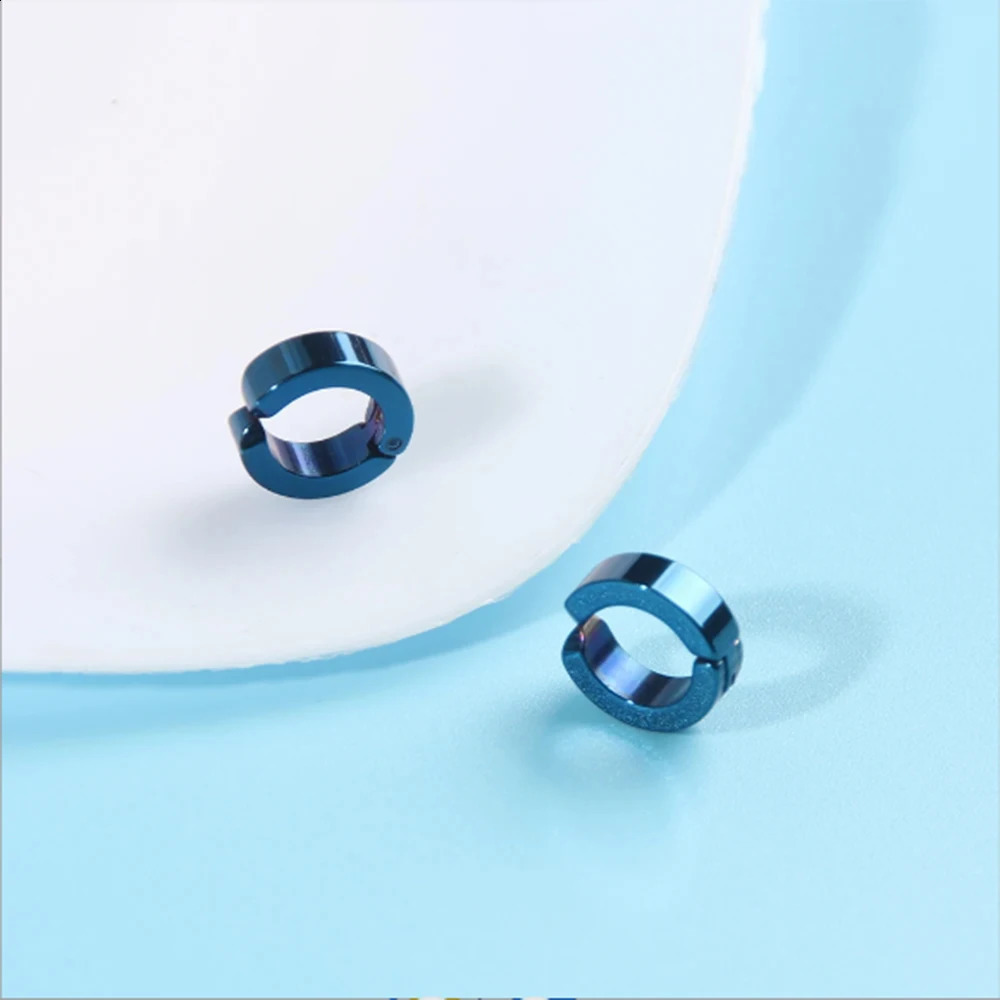 1 Pair of Personalized Punk Stainless Steel MENS Ear Clips 260623 - view 4