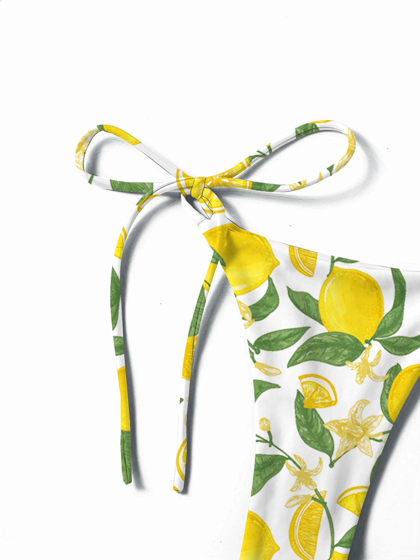 European and American Style Solid Color Sexy LaceUp Girl Fashionable Bikini Swimwear for Women 260625 - view 5