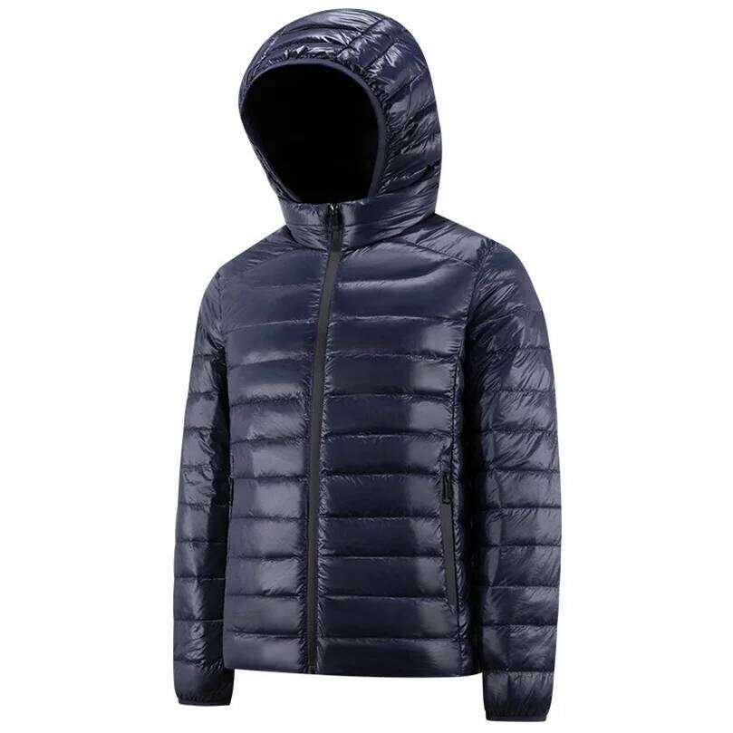 46% White Duck Down Winter Lightweight Jacket Men Waterproof Warm Detashable Hat Hooded Coat Male Clothing 2026 Plus 5XL W260626 - view 5