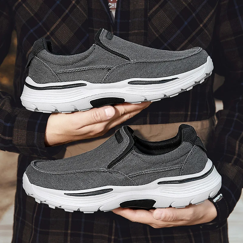 Casual Shoes for Men Canvas Breathable Loafers Men Comfortable Outdoor Walking Shoes High Quality Men Sneakers Large Size 39-48 260626 - view 4