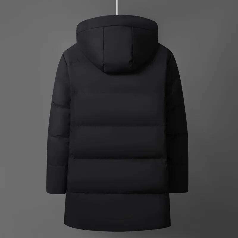 Luxury Men's Winter Padded Jackets Man Coats Parka White Goose Down Jacket Clothes Hooded Long Padding Puffer Jcket HXY299 W260626 - view 6