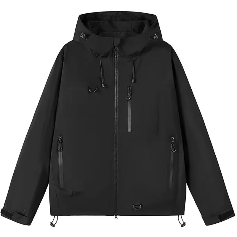 Outdoor Windbreaker Hooded Jacket Men Softshell Zip Up Windproof Waterproof Mountain Skiing Hiking Camping Jacket Autumn Coats 260623