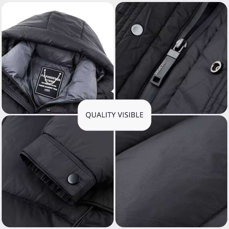 High End Long Thick New Brand Fashion Winter Down Jacket Men Casual Hooded Warm Street Parkas Feather Windbreaker Puffer Coats J260626 - view 6