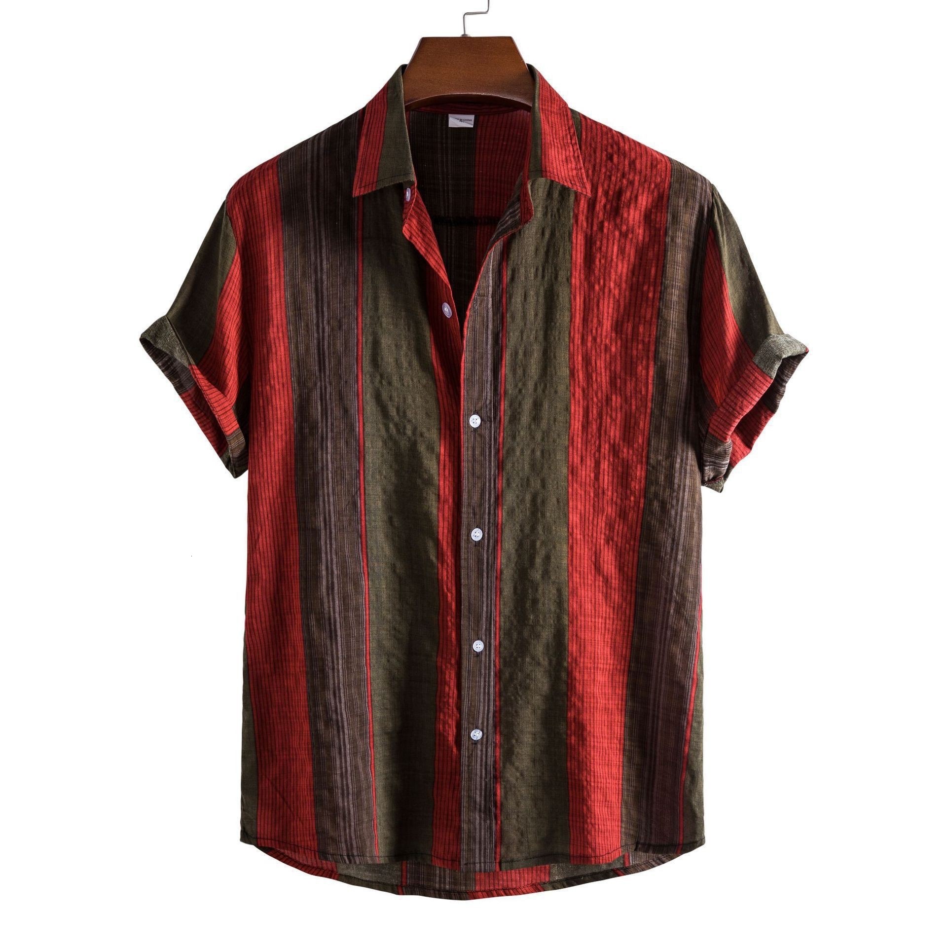 Mens Summer New European Size 3D Floral Mens Casual Short Sleeve Floral Shirt - view 5