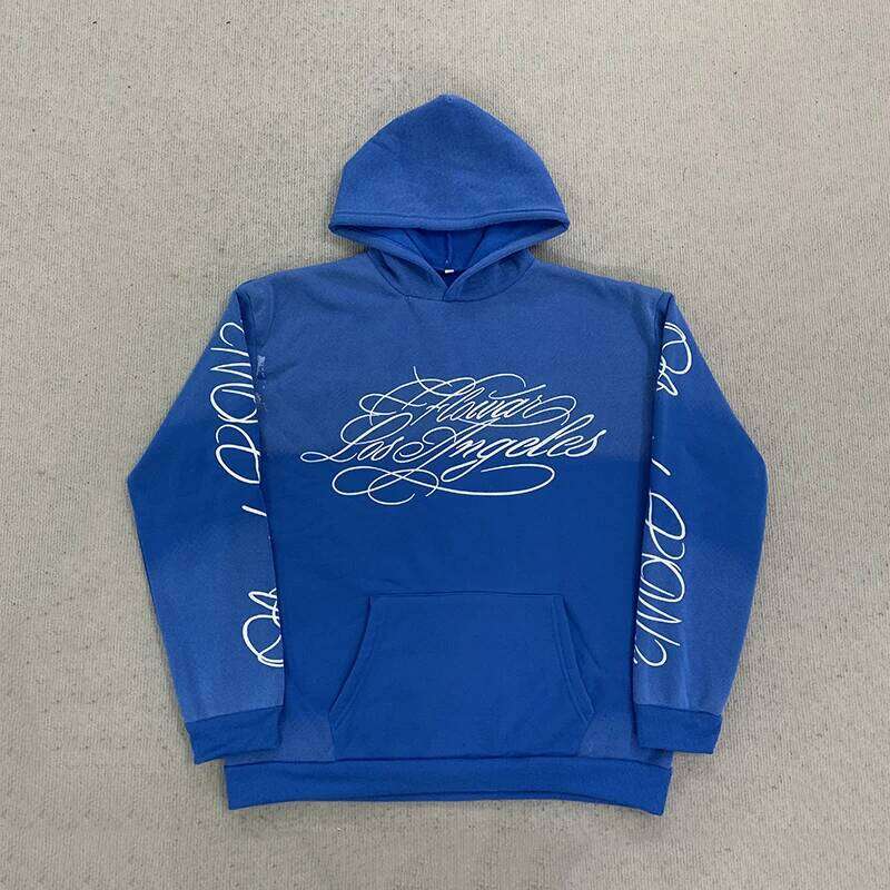 New Long Sleeve Gradient Color Loose Y2K Hoodie Street Hip Hop Style Punk Casual Top for Men W260626 - view 3