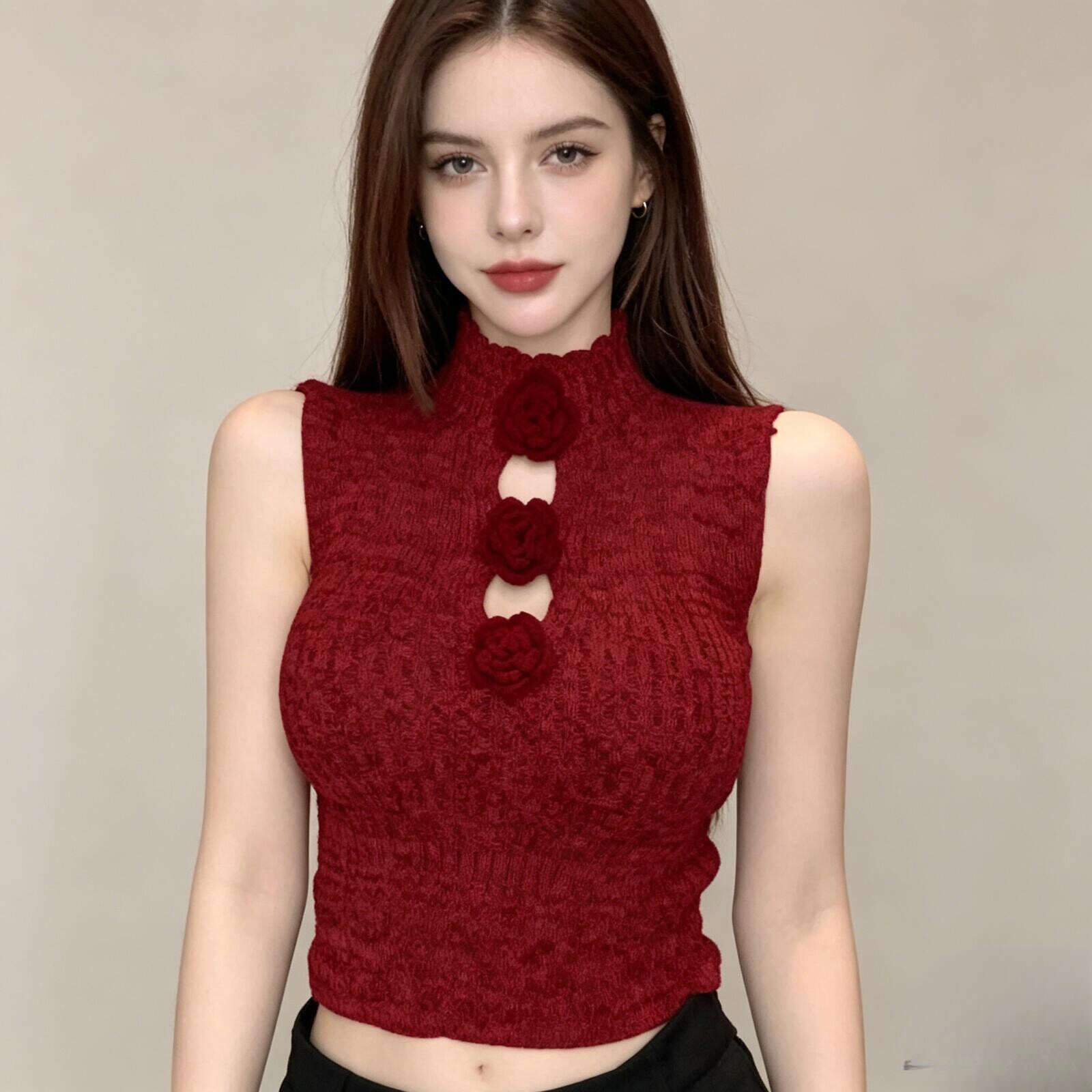 Womens Sleeveless Camisole Top Womens Floral Print Off Shoulder Thin Slim Fit Hot Girl Layer Outerwear For Women Daily Summer Beach Club Outfits - view 5