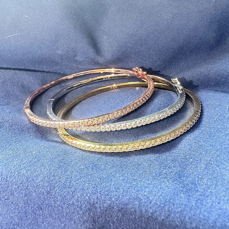 S925 Sterling Silver Bracelet For Women Minimalist Smooth Hypoallergenic Jewelry Gift For Friends Valentines Day 260626