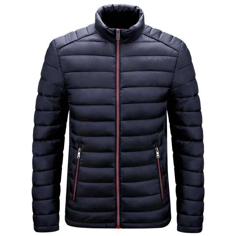 Autumn Winter New Men's Fashion Warm Stand Collar Jackets Parkas Coat Men Casual Windproof Parka Slim Outwear Man 6XL J260626 - view 5