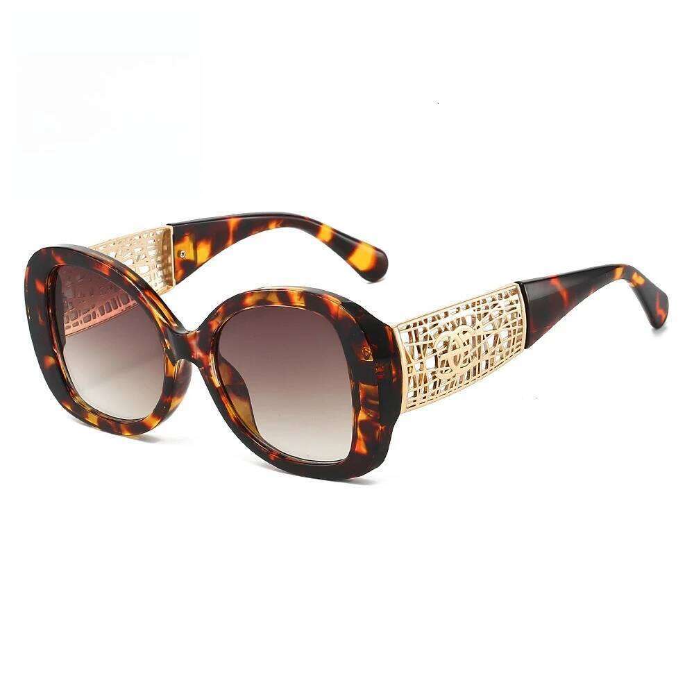 Hot Designer Fashion Women's Premium Retro Sunglasses Large Frame Metal Toad Glasses 26Y0626 - view 6