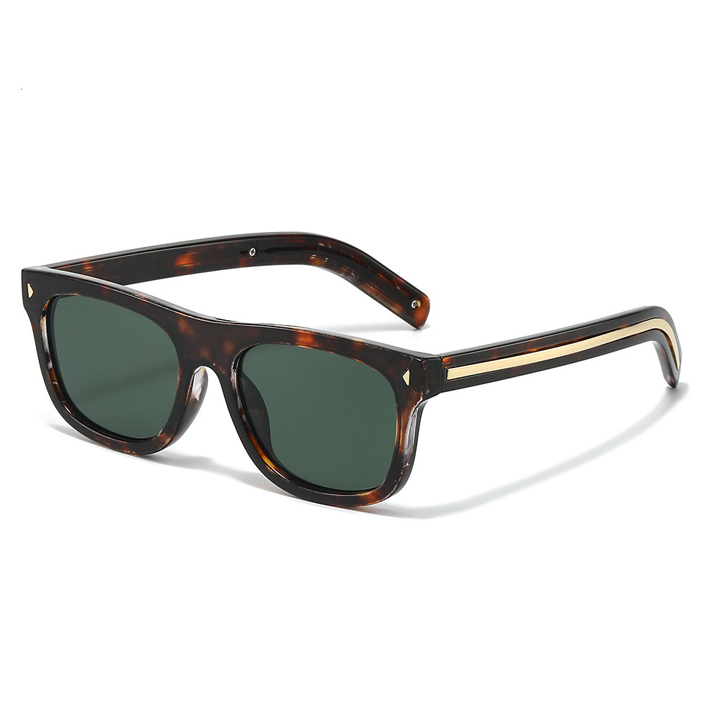 2026 New Style Square Sunglasses, Fashionable Metal Single-Line Decoration, Ins-Style Sunglasses For Men And Women - view 3