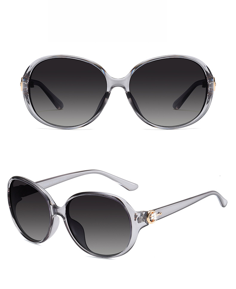 Ladies' Designer PC Full Frame Ladies' Luxury Polarized Small Frame Sunglasses Fashionable And Versatile Trend UV Resistant Sunglasses Elega - view 8