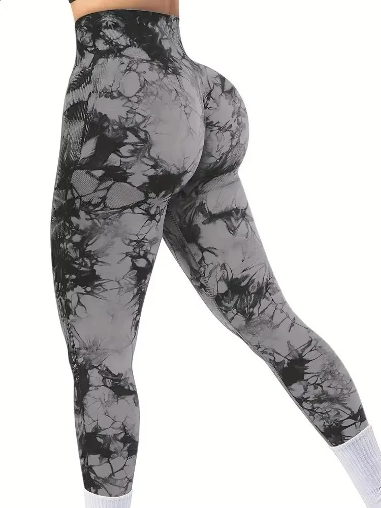 CZGUKE Tights Women Tie Dye Leggings High Waist Lifts Butt Tummy Control Push Up Seamless Yoga pants Ladies Workout Gym Clothing 260626 - view 4