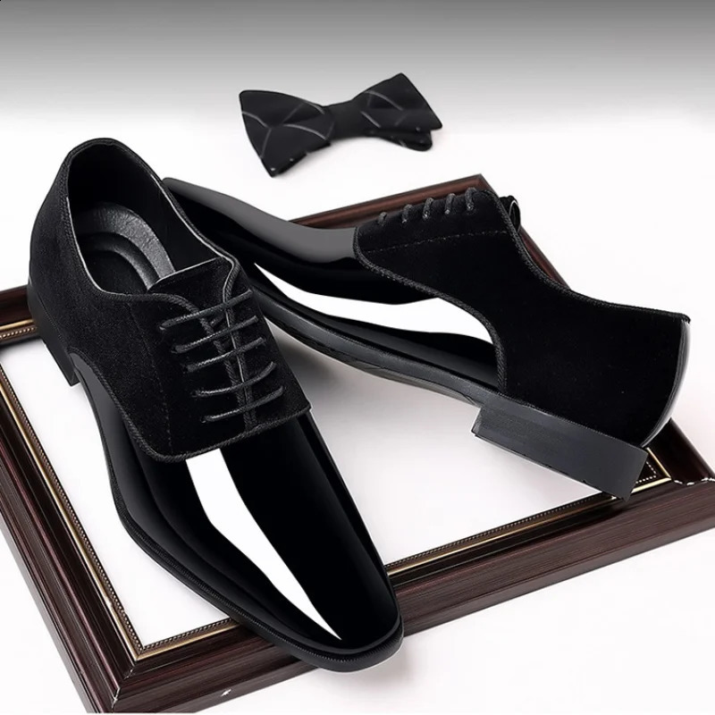 Mens formal wear business leather shoes Men Casual Lace Up Formal Shoes Office Work Shoe for Male fashion Wedding Oxfords 260624 - view 3