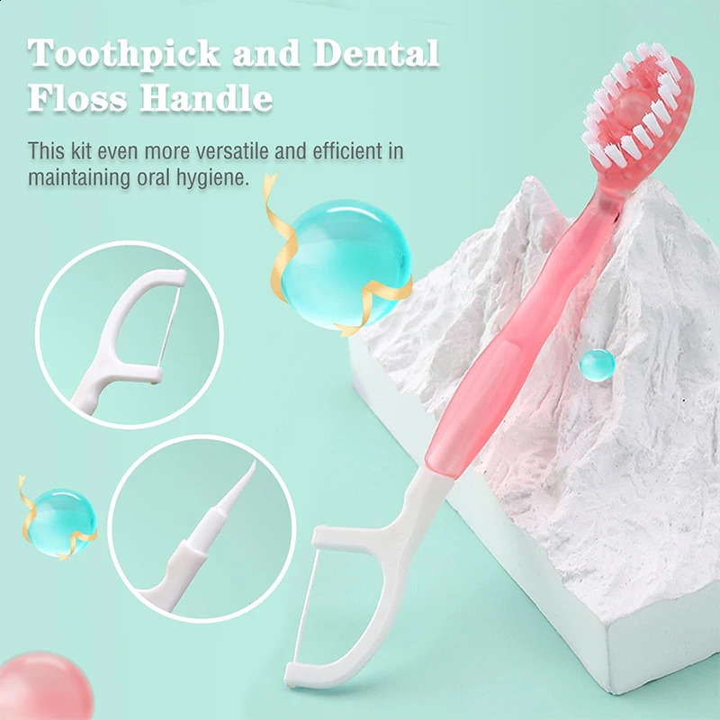 YUNChi Exploded Bead Toothbrush Disposable Cleaning Includes Mouthwash Portable Travel With Dental Floss 260615 - view 3