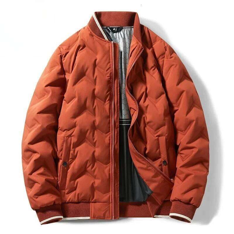 2025 Men Jacket Premium Baseball Collar Outdoor Work Windproof Warm Parka Solid Color Ultra Light Comfort Winter Down Coat W260626 - view 5