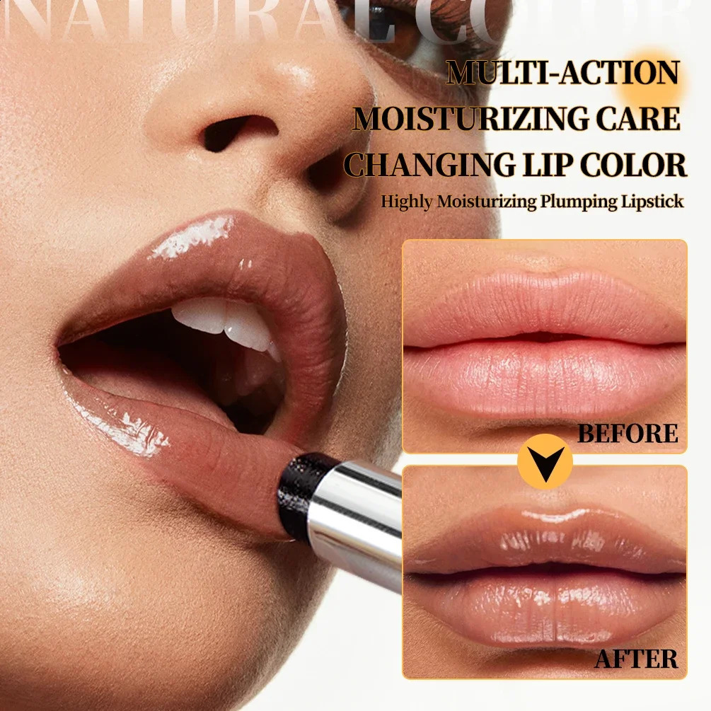 QI Natural Sheer Lip Balm izing Honey Lipstick Tinted Lip Plumping Balm Smooth Enhancing Natural Color Lip Care 260626 - view 3