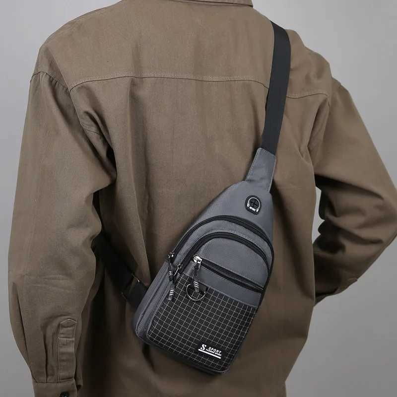 Bag Chest Mens with Multifunctional Multi-layer Storage Space Sports Chest Bag Suitable for Commuting Hiking Cycling and Other M260626 - view 3