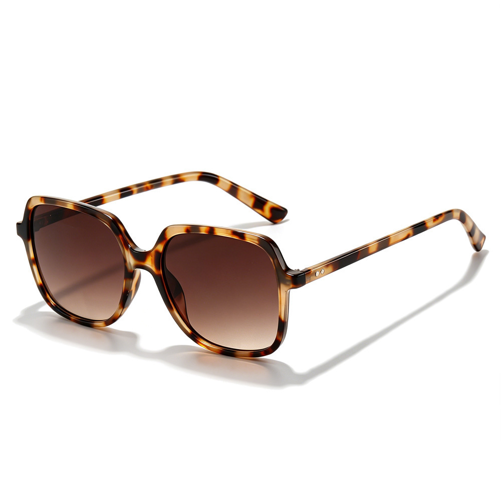 2026 New Model European And American Style Versatile Simple Rivet Fashion Large Frame Square Sunglasses - view 5