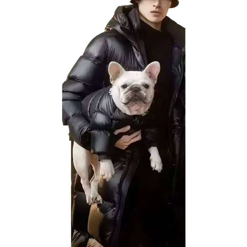 Thickened Down 2024 Winter Black Long Hooded Casual Coat Women's Fashion Cardigan Snow Warm Men's Jacket W260626 - view 5