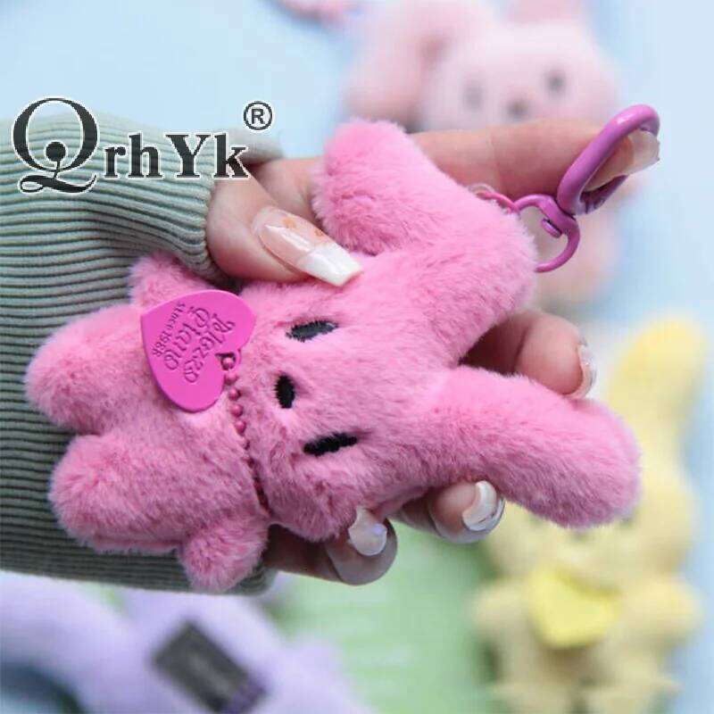 Kawaii Cartoon Rabbit Cute Plush Toys Doll Keychain Creative Backpack Pendant Decoration Kids Children Girls Boys Gifts 26Y0626 - view 4