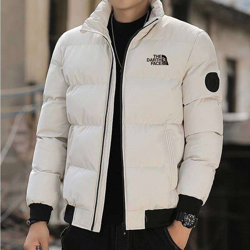 2024 Autumn and winter men's stand up collar zipper closure warm jacket fashionable outdoor windproof cotton XS-4XL J260626 - view 1