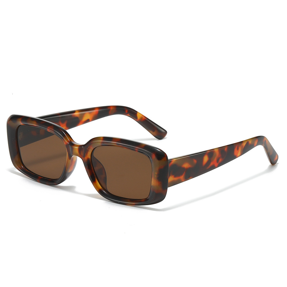 2026 New European And American Fashion Simple Retro Plain Frame Classic Square Sunglasses For Foreign Trade - view 5