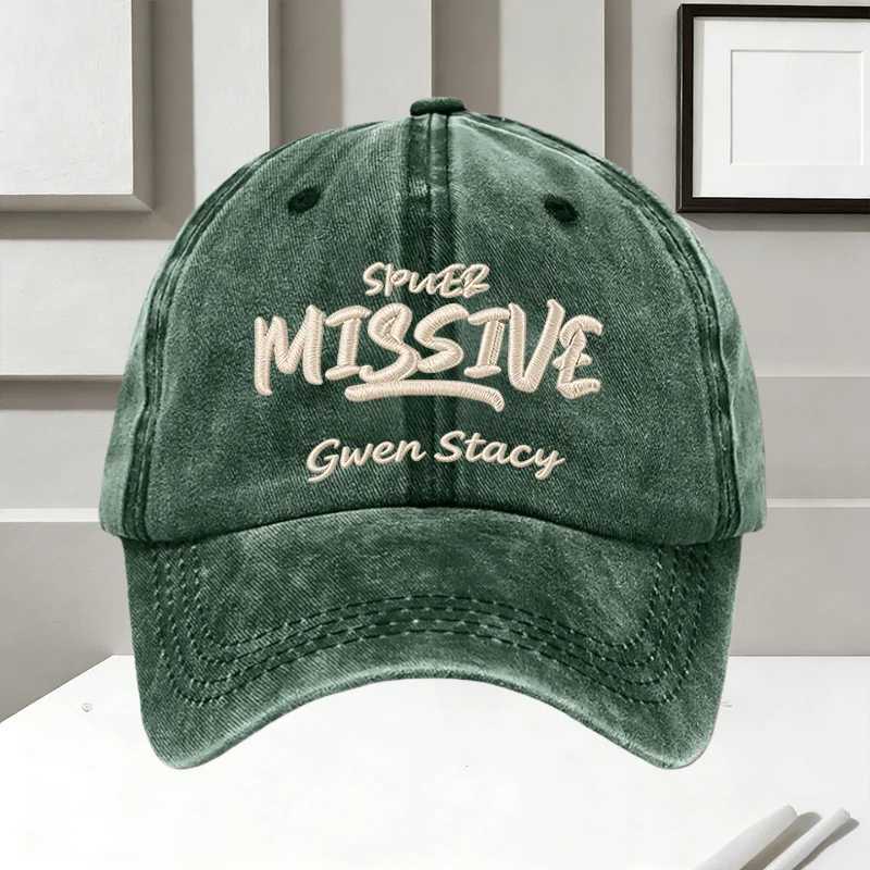 Gwen Stacy Embroidery Men Vintage Washed Baseball Unisex Adjustable Casual Dad Hat Sun Hat M260626 - view 5