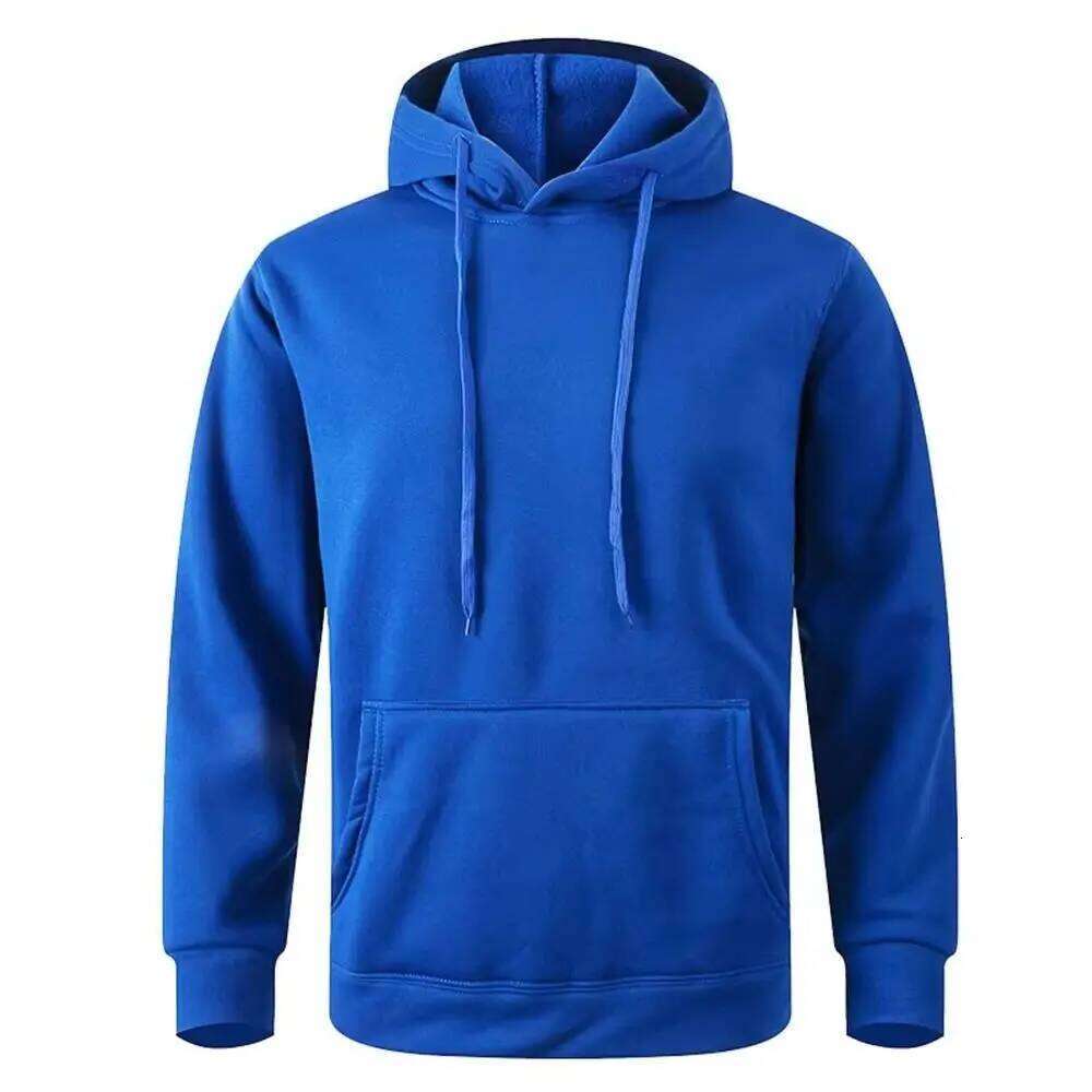 2025 New Men's and Women's Warm Sweatshirt Casual Solid Streetwear Pullovers Sport Fitness Pocket Hoodies Multi Color W260626 - view 1