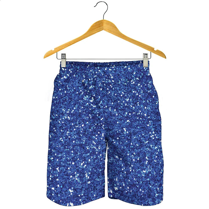 Full Print Sequinsglitter Graphic Beach Shorts For Men Women Casual Oversized Board Summer Quick Dry Short Pants 260625 - view 6