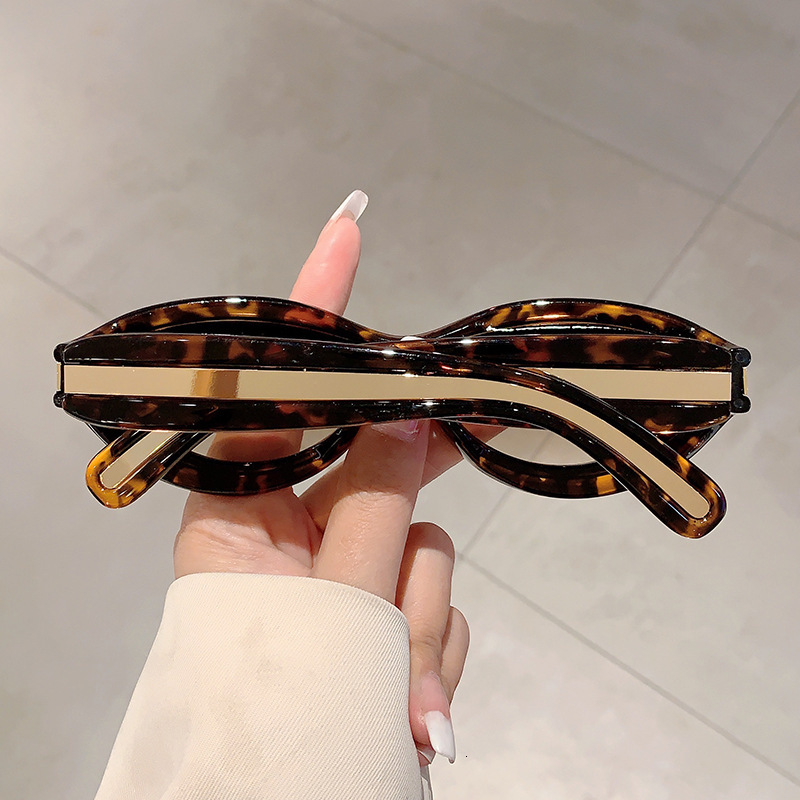 Designer European American Vintage Cat Eye Sunglasses Y2K New Luxury Outdoor Sport Street Style Slim Face Anti Glare Brand Fashion Premium Wholesale E - view 8