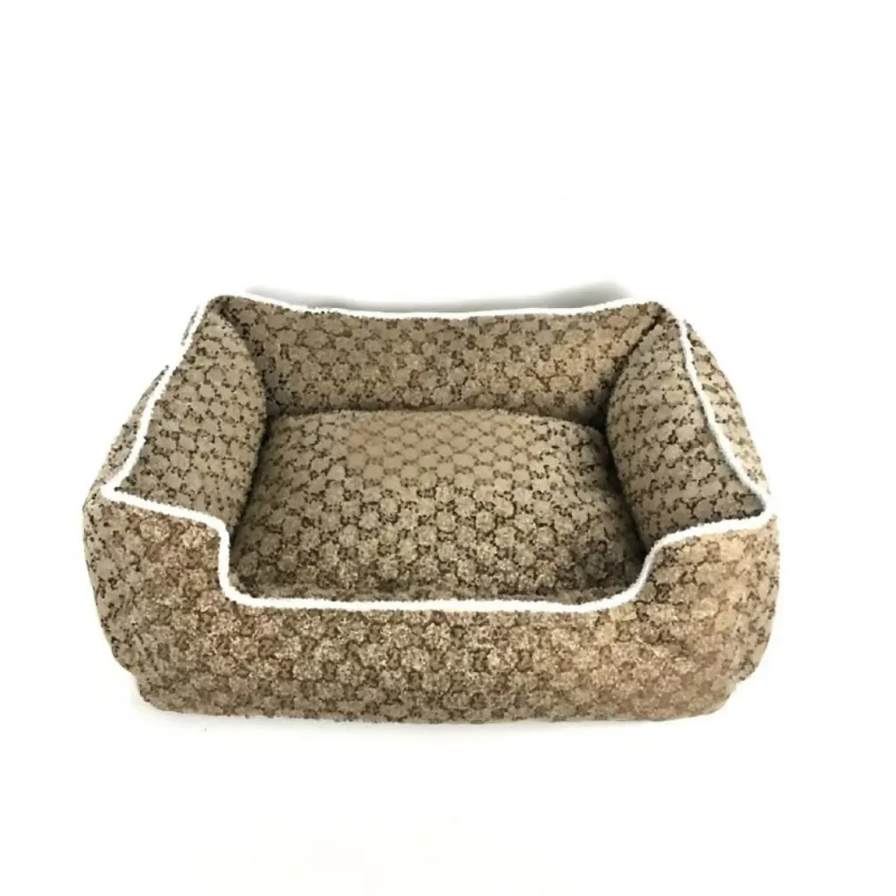 Pet Supplies Designer Bed Comfortable Bed: Classic Print Cloth Kennel Pad dog cat For Small Dog House Medium Dogs Warm And Cozy Furniture Luxury Free - view 6