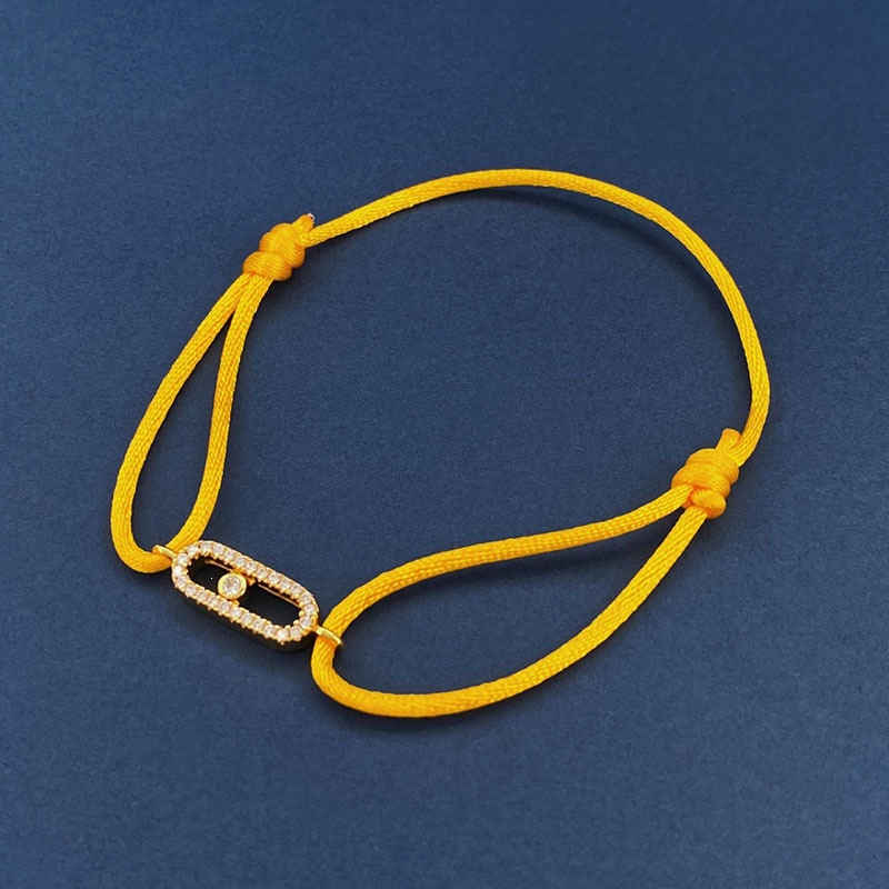 Lively Single Diamond Couple Bracelet Light Luxury Jewelry Bracelet with Unique Style Adjustable Bracelet Wristband