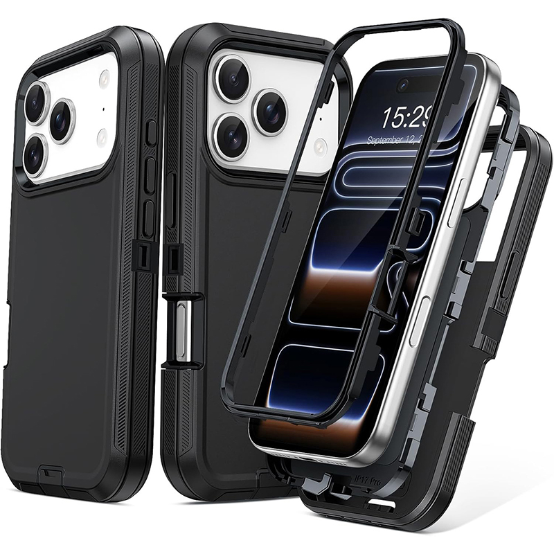 Defender Heavy Duty Armor Shockproof Rugged Case For iPhone 17 17e 16 15 14 13 12 11 Pro Max Samsung S26 S25 Edge S24 FE S23 Ultra A17 A27 A37 A57 MOT