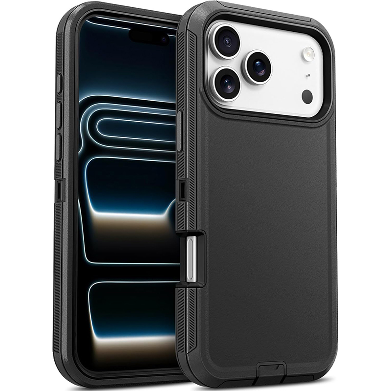 Defender Heavy Duty Armor Shockproof Rugged Case For iPhone 17 17e 16 15 14 13 12 11 Pro Max Samsung S26 S25 Edge S24 FE S23 Ultra A17 A27 A37 A57 MOT - view 3