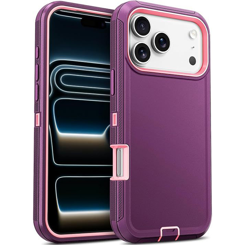 Defender Heavy Duty Armor Shockproof Rugged Case For iPhone 17 17e 16 15 14 13 12 11 Pro Max Samsung S26 S25 Edge S24 FE S23 Ultra A17 A27 A37 A57 MOT - view 5
