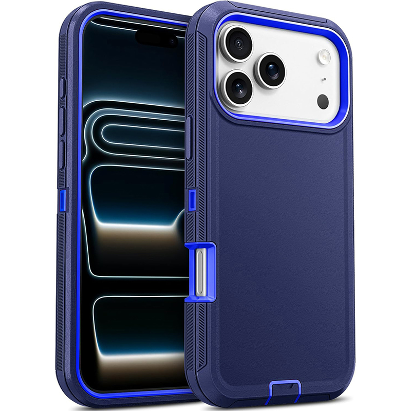 Defender Heavy Duty Armor Shockproof Rugged Case For iPhone 17 17e 16 15 14 13 12 11 Pro Max Samsung S26 S25 Edge S24 FE S23 Ultra A17 A27 A37 A57 MOT - view 4