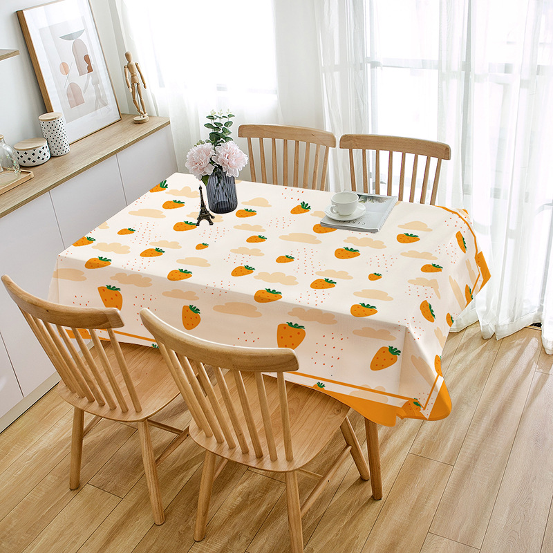 YL-38886 Custom Minimalist Poly Cotton Tablecloth Waterproof Rectangular Tablecloth with Tassels and Lace Trim - view 7