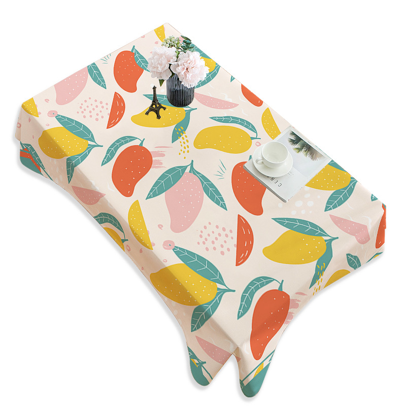YL-38872 Custom Nordic-style rectangular tablecloth waterproof, dustproof, and wear-resistant; suitable for dining tables and coffee tables.