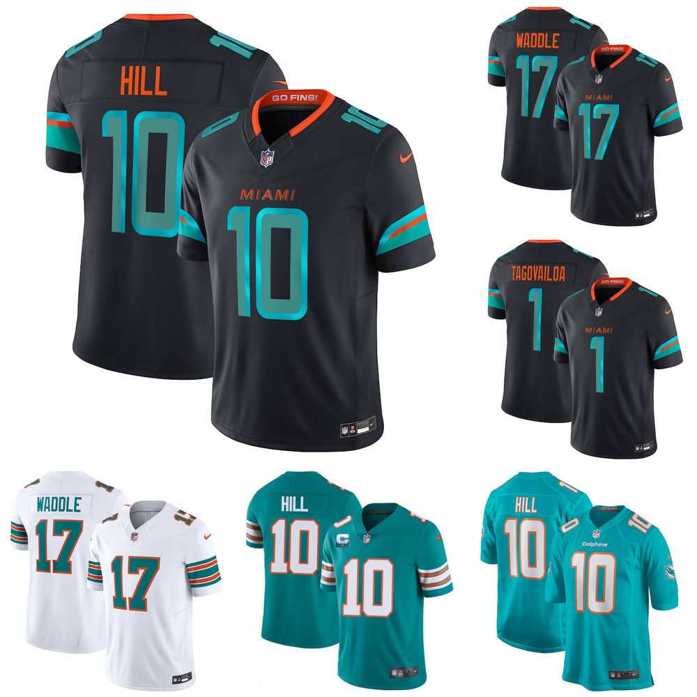 Men’s Miami Dolphins Tyreek Hill Aqua Game Jersey