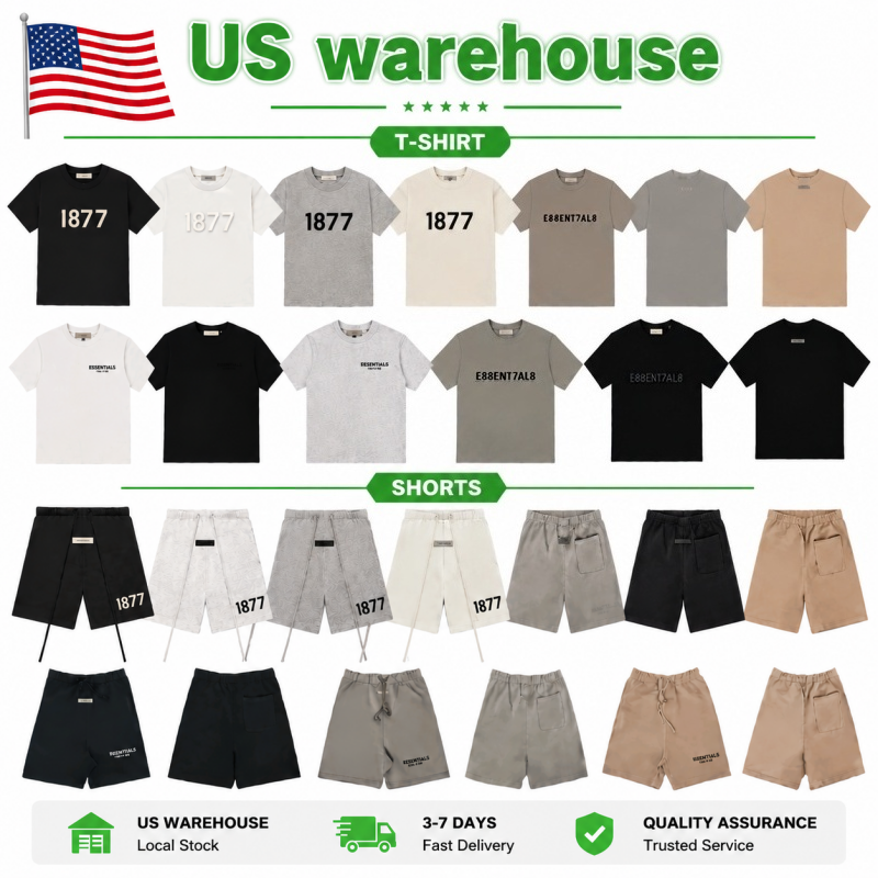 essentials shorts mens essential t shirt men designer shirts Letters on the back shirt mens summer sets shirts tracksuit summer shorts high quality shorts US size S-XL